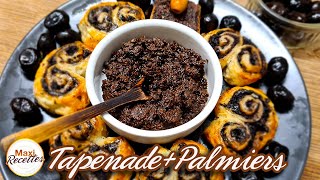 Tapenade et Palmiers Salés Recette Apero Facile et Rapide [upl. by Nraa363]