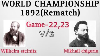 Steinitz vs chigorin best game quotworld championship rematch 1892 chess chesscom [upl. by Scribner460]