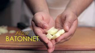 ChoppingBoardSeries  How To Cut The Perfect French Fries  Potato Batonette Cut  CuisineCanvas [upl. by Santoro206]