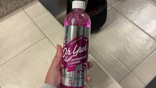 Oh Yuk Dishwasher Cleaner and Descaler for All Brands and Models  Product Review [upl. by Kcyred]