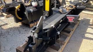 Halverson HWP150 EXT Skid Steer Driven Firewood Processor Hydraulic Adjust 4 way 6 way Wedge [upl. by Kynan]