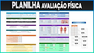 PLANILHA DE AVALIAÇÃO FÍSICA  AVALIAÇÃO POSTURAL  EXCEL [upl. by Irehc813]