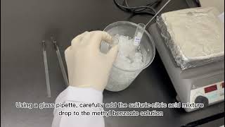 Nitration of methyl benzoate [upl. by Atinele55]