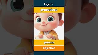 🇬🇧🇪🇸 precocious  precoz  vocabulary builder  learn English  aprendamos inglés [upl. by Ytiak]