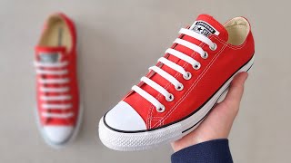 HOW TO BAR LACE CONVERSE BEST WAY [upl. by Cyprian981]