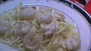 Alfredo sauce with Linguini and Shrimp Easy [upl. by Aneris]