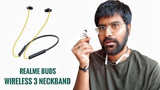 Realme Buds Wireless 3 30db ANC Spatial Audio 40 hrs Playback Bluetooth Neckband Headset Review [upl. by Ali]