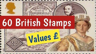 British Stamps Worth Money To Look For In 2024  60 UK Old Stamps Value [upl. by Eivod150]