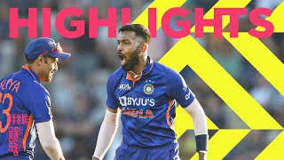 Pandya Stars for Impressive India  Highlights  England v India  1st Mens Vitality IT20 2022 [upl. by Utley]