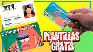 TARJETAS PERSONALIZADAS  STICKERS PARA PERSONALIZAR TUS TARJETAS  PLANTILLAS GRATIS [upl. by Cesya980]