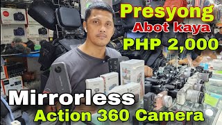 Presyong Abot Kaya Mirrorless amp Action 360 Camera  Greenhills Shopping Center  GoPro Series  DJI [upl. by Chickie970]