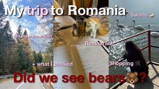 My TRIP to Romania ♡ packing hiking a mountain shopping amp haul did we see BEARS 🐻 [upl. by Grayce]