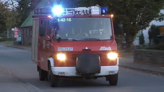 Großbrand auf Bauernhof Einsatzfahrten Feuerwehren Amt Nortorf Land zur Alarmübung in Timmaspe [upl. by Enoved]