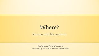 Archaeological Survey and Excavation Full Screen HD [upl. by Nashom]