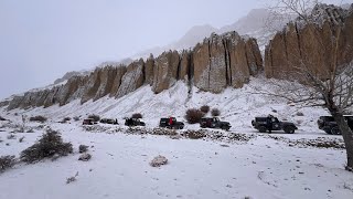 Winter Spiti 2024 snowfall mahindrathar snow [upl. by Idnac276]