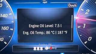 How to check oil level on 2023 Mercedes Benz AMG C43 W206 [upl. by Styles155]