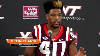 VT Football Media Day  Brandon Facyson and Deon Clarke [upl. by Adallard896]