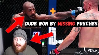 MMA GURU Reacts to Khalil Rountree ROBBERY Win over Dustin Jacoby [upl. by Bolan]