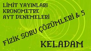 LİMİT YAYINLARI KRONOMETRE AYT DENEMELERİ 5AYT DENEME SINAVI FİZİK SORU ÇÖZÜMLERİ [upl. by Analart414]