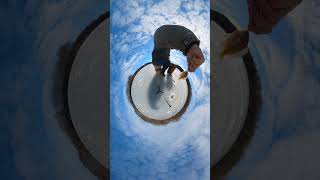 Ice Fishing The Coolest Insta360 X2 Adventure [upl. by Noryv804]