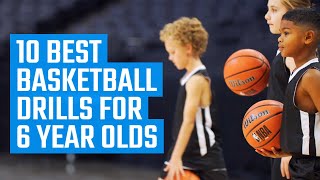 Best Basketball Drills for 6 Year Olds  Fun Beginner Basketball Drills by MOJO [upl. by Icats]