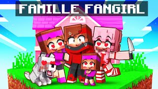 Adopté par une Famille de FAN GIRL sur Minecraft [upl. by Aerdnwahs]