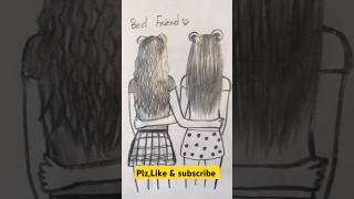 Best friend drawing artartist drawing trending sketch short shortvideo viralvideo video [upl. by Madlen71]