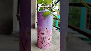 DIY planter✨ painting art shorts bottleart youtubeshorts diy plants [upl. by Kaufmann]