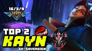 Wild Rift Kayn  Top 2 Kayn Gameplay Grandmaster Ranked [upl. by Annelak]