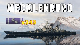 World of WarShips Mecklenburg  4 Kills 251K Damage [upl. by Lytsirk]