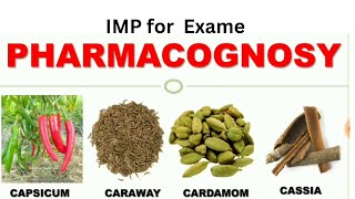 IMP of pharmacognosy for 2024 [upl. by Kyrstin]