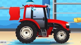 El Tractor y Coches  Carritos para niños  Tractores infantiles [upl. by Aitnuahs]