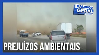 Queimadas causam prejuízos ambientais e também problemas respiratórios [upl. by Millicent]