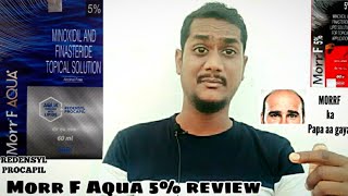 Morr F Minoxidil with Redensyl amp Procapil that too with aqua base Minoxidil amp Finasteride topical [upl. by Rea]