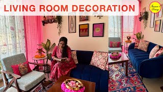 Living Room Decoration Ideas  Drawing Room Gorgeous Makeover  ImaansDiary [upl. by Nyliahs676]