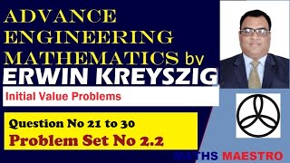 Erwin Kreyszig AEM Problem Set No 2 2 Q21 to Q30 engineeringmathematics  highermathematics [upl. by Higbee]