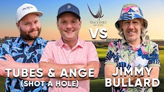 Can 2 Mid Handicappers Beat A Scratch Golfer With A Shot A Hole  Tubes amp Ange v Jimmy Bullard [upl. by Alahs]