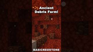 Minecraft Ancient Debris Farm 121 shorts [upl. by Garner278]