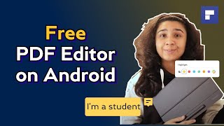 Free PDF Editor for Android  Study Productivity Tool [upl. by Lawson396]
