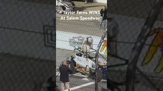 Taylor Ferns WINS the Joe James  Pat O’Connor Memorial Sprint Car Race  Salem Speedway [upl. by Otilegna]