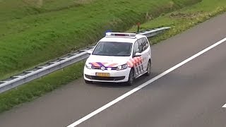 Veel Politieeenheden en een Ambulance zijn met spoed onderweg naar een ongeval op de A58 [upl. by Barrett209]