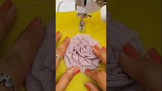 Sewing Tips And Tricks For Making A Soft Berry Frill Flower On Venom Fabric Shorts Costura [upl. by Dj319]