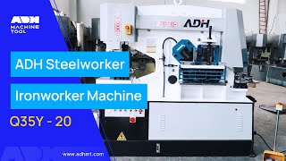 ADH Steelworker Q35Y  20 Ironworker Machine [upl. by Nitsuga]