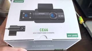 Toguard CE66 3 Channel Dash Camera Unboxing and Review [upl. by Enyaw]