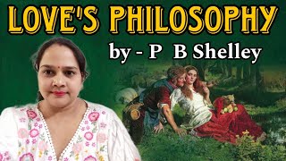 Loves Philosophy by P B Shelley Explanation English Literature poem [upl. by Aristotle]