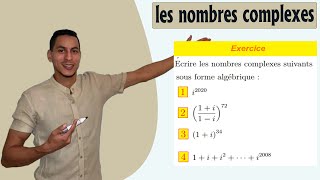 les nombres complexes 2 bac exercices  opération sur les nombres complexes  puissance de nombre i [upl. by Ahsikad931]