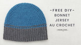 bonnet jersey au crochet [upl. by Evey22]