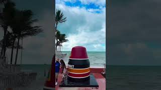 Waves over Southernmost Point in Key West 🌀 [upl. by Osugi]