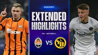 Shakhtar Donetsk vs Young Boys Extended Highlights  UCL League Phase MD 4  CBS Sports Golazo [upl. by Nerrual828]