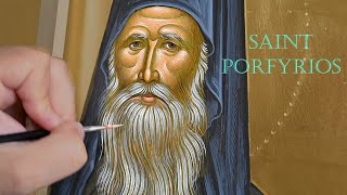 Iconography Lesson  How to Paint Beard and Face [upl. by Selmner631]